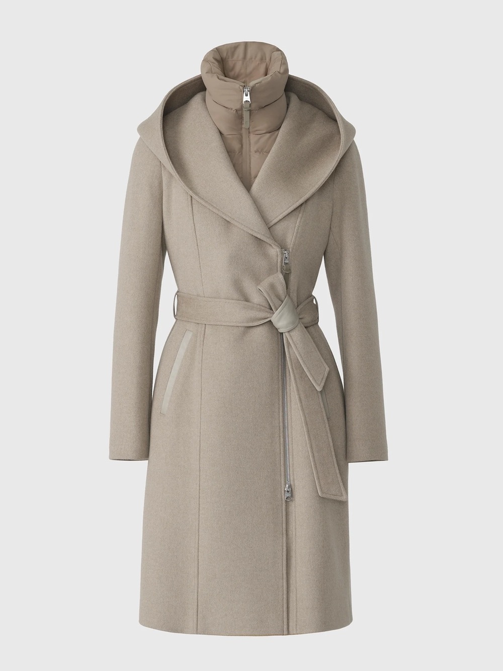 Authentic new season! Mackage SHIA 2-in-1 double-face wool coat w/ removalable
